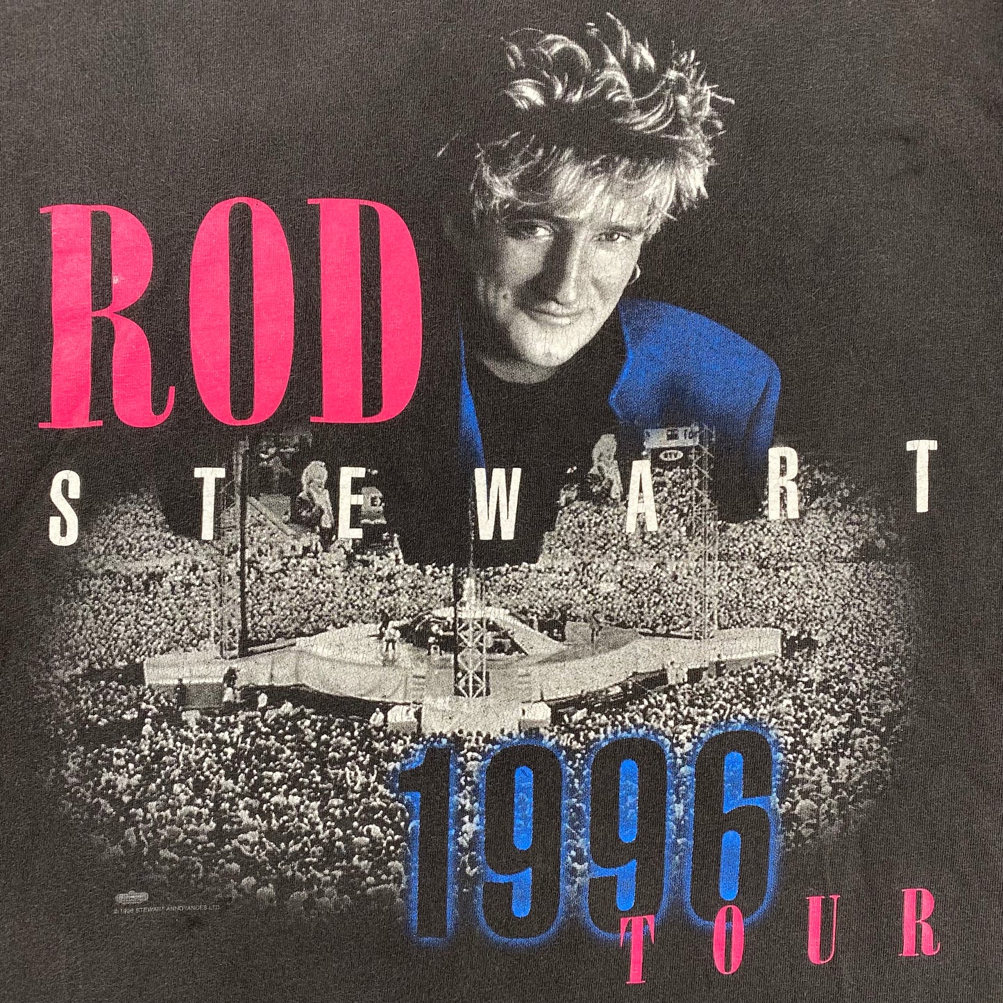 1996 Rod Stewart "In the Round" Tour t-shirt