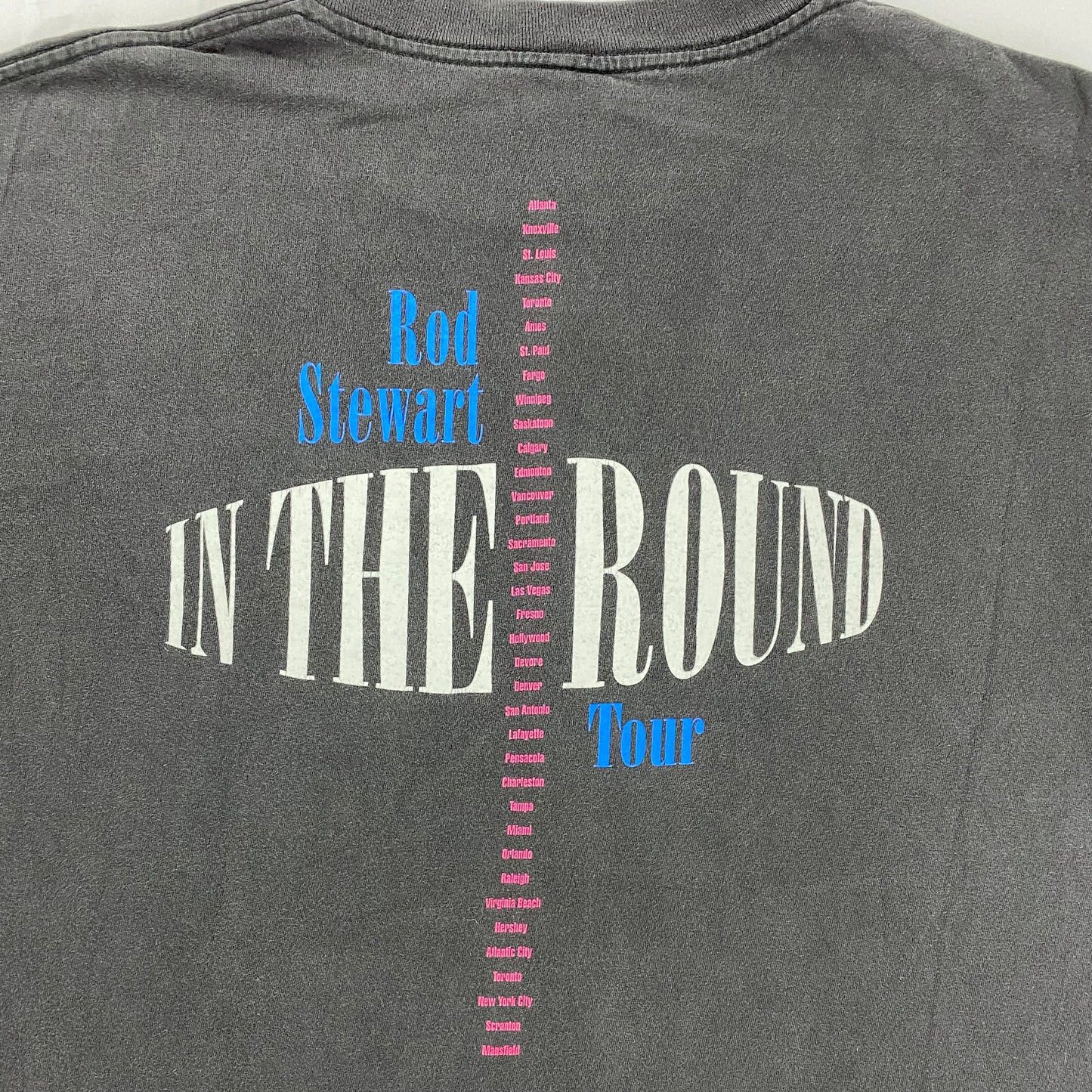 1996 Rod Stewart "In the Round" Tour t-shirt