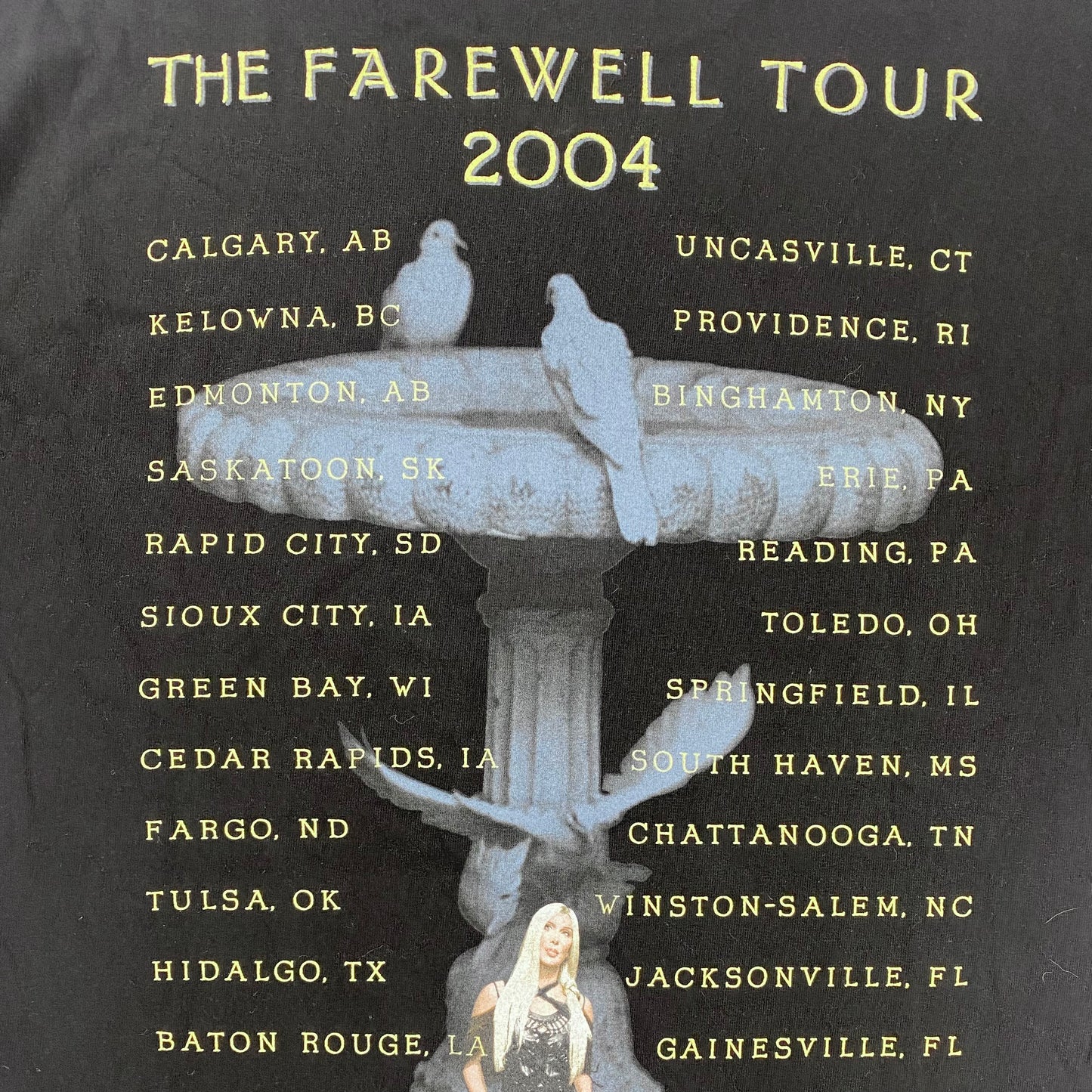2004 Cher "The Farewell Tour" t-shirt