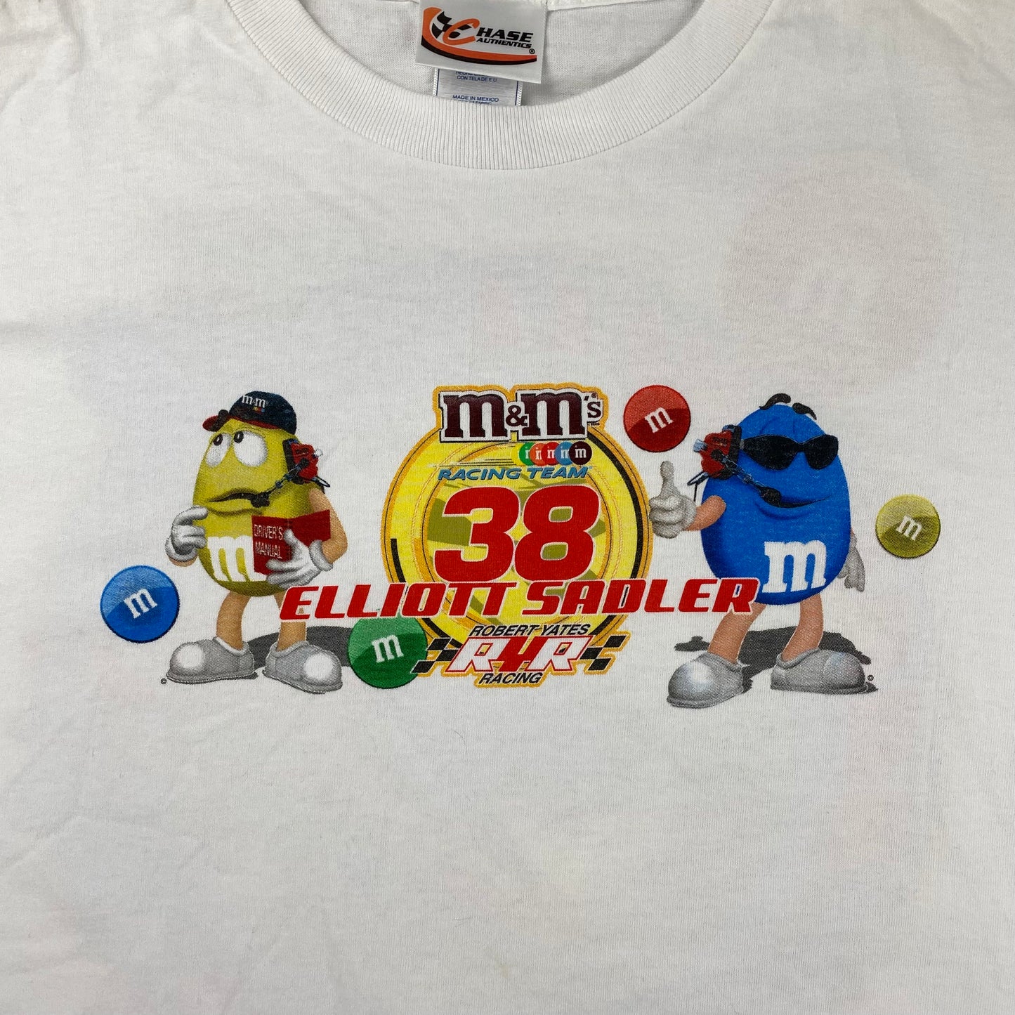 2006 NASCAR Elliot Sadler M&Ms racing t-shirt