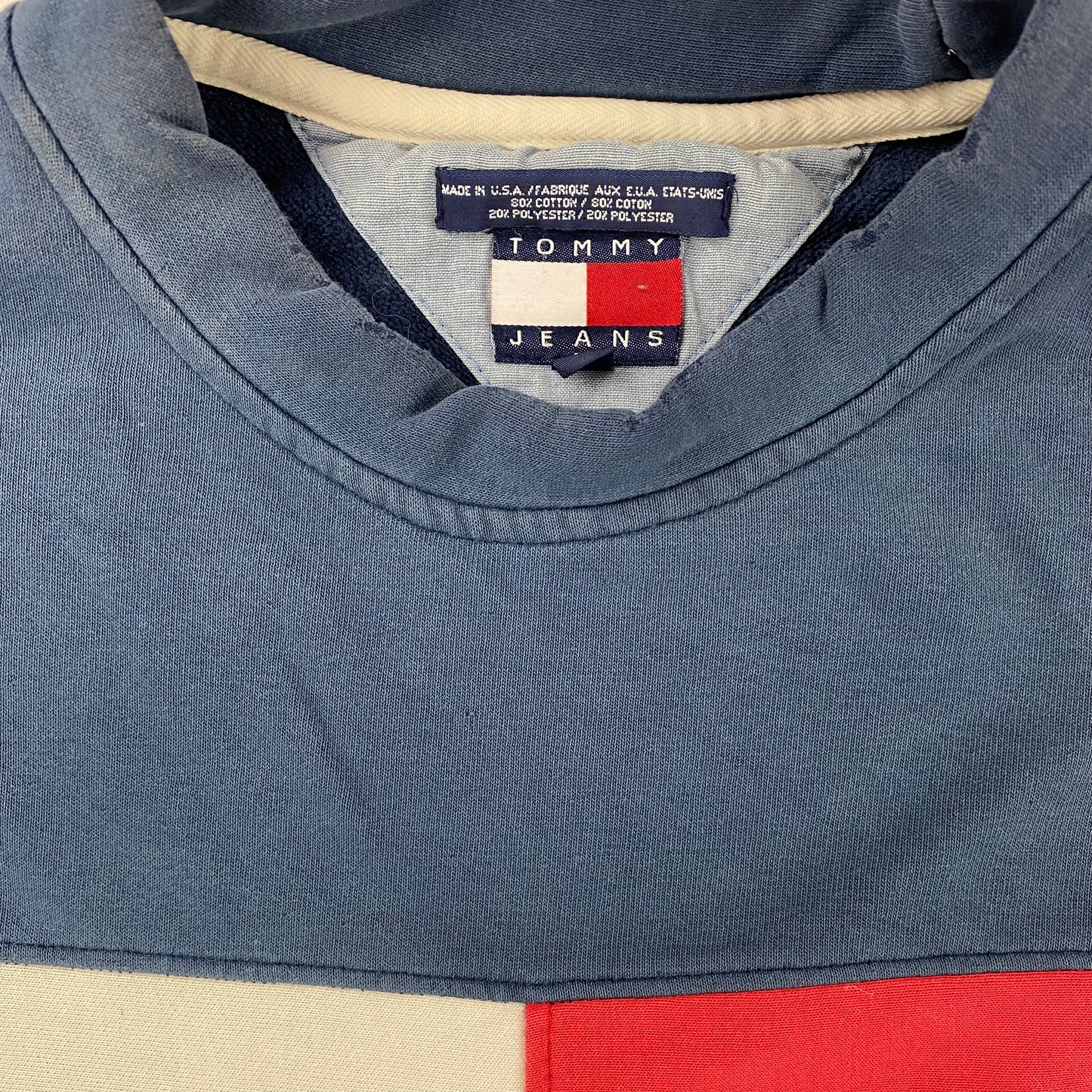 90s Tommy Jeans big flag crewneck sweatshirt