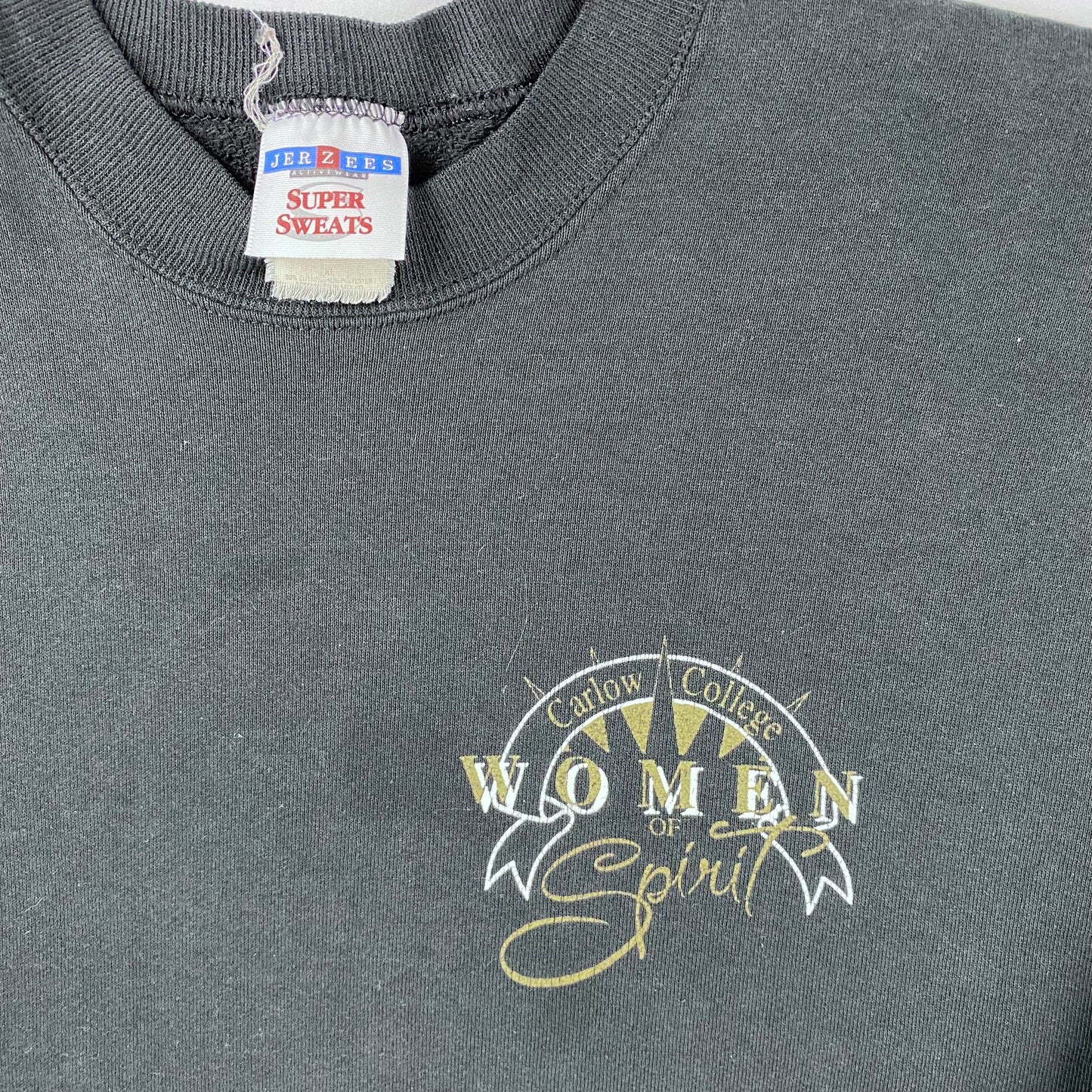 90s Carlow College "Women of Spirit" crewneck sweatshirt