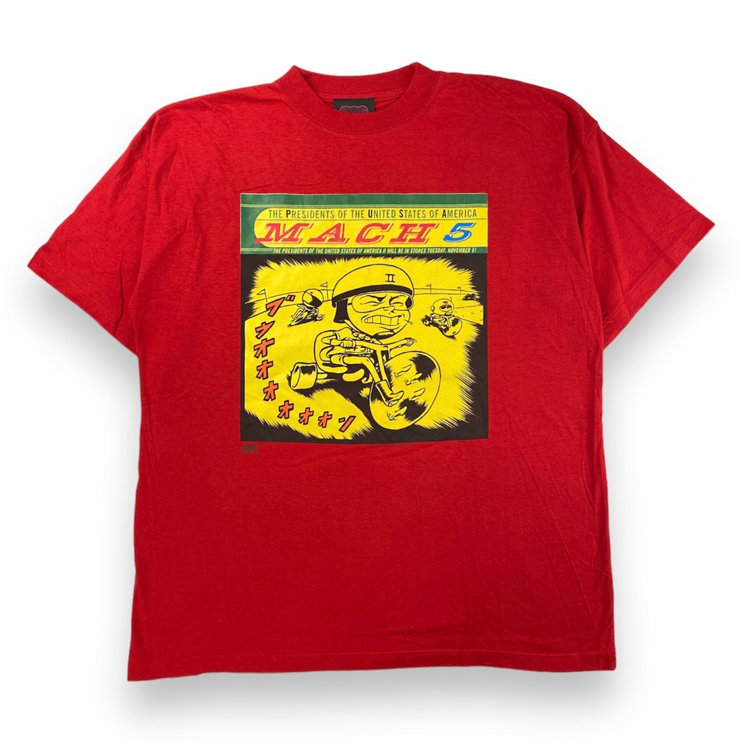 1996 PUSA The Presidents of the United States of America "Mach 5" band t-shirt
