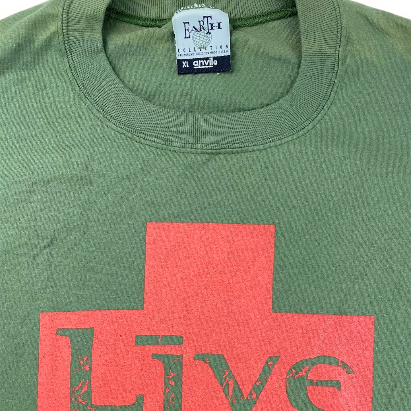1995 Live "Lightening Crashes" band t-shirt