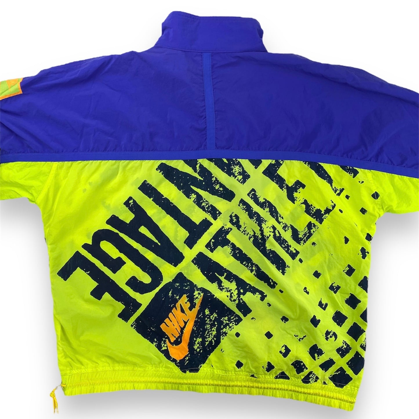 80s Nike patterned pull over windbreaker jacket