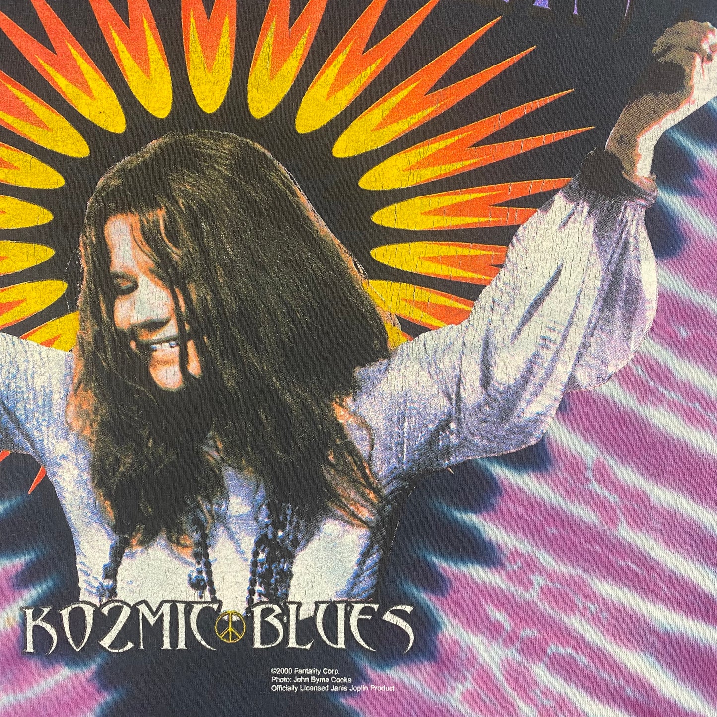 2000 Janis Joplin tie dye t-shirt