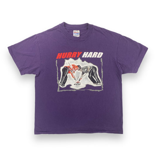 90s Curling "Hurry Hard" single stitch t-shirt