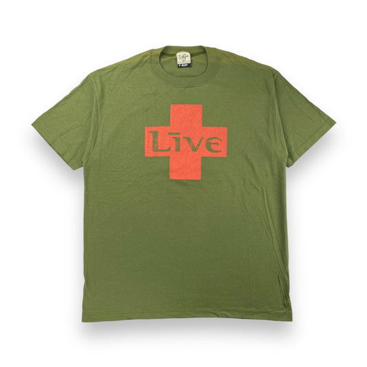 1995 Live "Lightening Crashes" band t-shirt