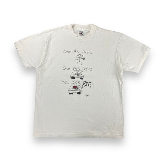 1989 See Dick Drinking and Driving single stitch graphic t-shirt