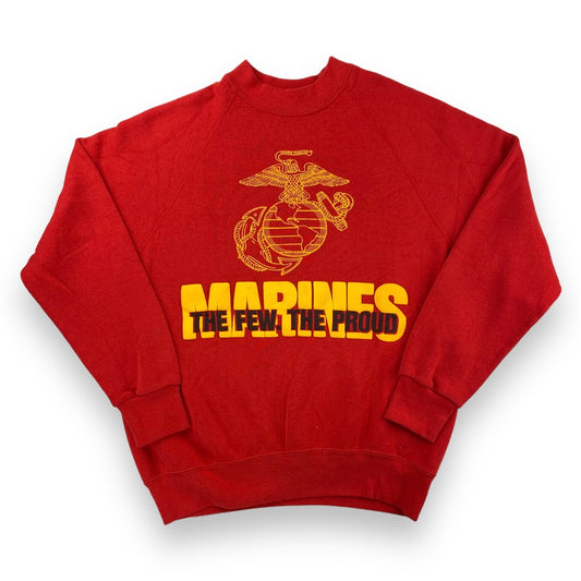 80s USA Marines puff print crewneck sweatshirt