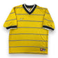 90s Nike soccer jersey striped v-neck t-shirt