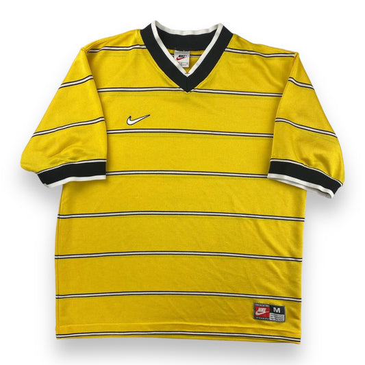 90s Nike soccer jersey striped v-neck t-shirt